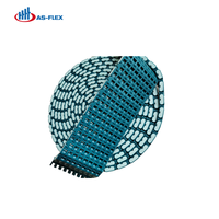 Bande transporteuse modulaire AS-FLEX AF500 Mini POM, antistatique, résistante au feu, charge de 150 kg, haute qualité, usage industriel, garantie 1 an