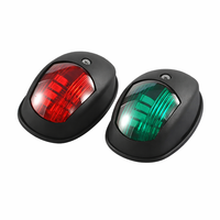 2 pièces Feux de positionnement LED 12V 24V pour bateau, lampe de signalisation marine, accessoires de yacht, feux de camion et remorque rouge et vert
