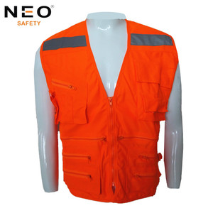 Giacca da uomo Multi-tasca Casual da pesca da lavoro all'aperto con grandi tasche gilet di tela impermeabile con stampa in rilievo - Product Image 3