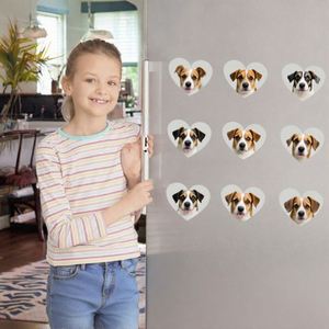 Aimant de réfrigérateur en aluminium personnalisé DZ en forme de cœur 5,3*6,1 cm, métal à sublimation avec autocollant magnétique, cadeau significatif - Product Image 1