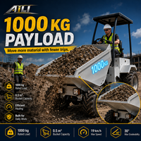 Mini-dumper électrique 4x4 à batterie avec certification CE chinoise pour le transport lourd