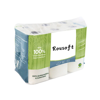 Vente en gros Rouleau de papier hygiénique souple à 3 épaisseurs, imprimé, bon marché, de haute qualité