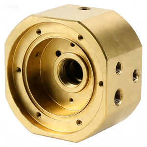 Componente Metálico Industrial Fabricado con CNC, Bloque de Válvulas Hidráulicas de Acero Inoxidable Personalizado para Sistemas Industriales - Product Image 2