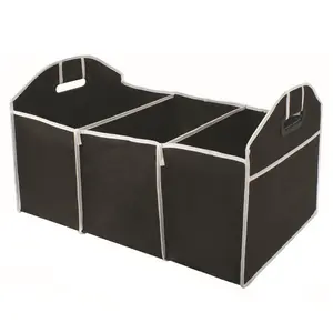 3 in 1 Foldable Car Trunk Organizer Eco-Friendly & Durable Collapsible Cargo Storage Box For Auto Trucks SUV Trunk Bo