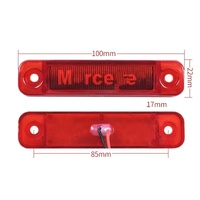 Luz Lateral LED de Alta Luminosidad de 24V para Camión, Luces Decorativas Universales para Camión
