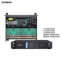 FP12000Q 2*4600W 2CH Amplificateur de puissance professionnel Classe D/H Alimentation à deux étages Pont de puissance 10000W 4 AC90V-260V