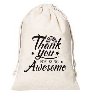 Sacs à cordon de 13*18 cm pour cadeaux de remerciement aux employés, merci de votre présence, cadeaux pour employés, merci à l'équipe, collègues - Product Image 5