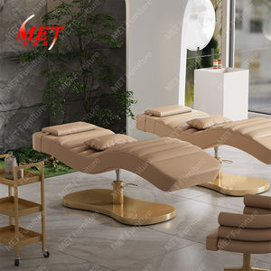 Lusso in oro rosa Base salone di bellezza letto massaggio sopracciglia moderna altezza regolabile Saloon cosmetico ciglia letto per la vendita - Product Image 6
