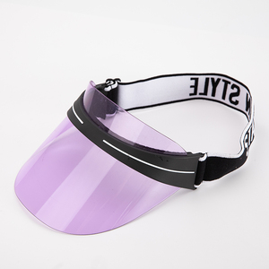 Chapeau de pare-soleil en PVC pour adultes Chapeau en plastique de parasol unisexe pour le modèle uni d'été - Product Image 2
