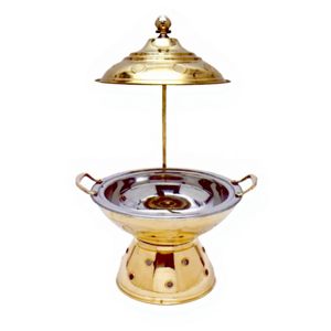 Antique <b>Food</b> Warmer Hot Selling Handmade Design <b>Food</b> Warmer Buffet Chafing Dish Luxurious Style <b>Food</b> <b>Server</b> Chafing Dish - Product Image 1