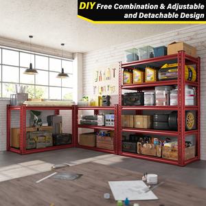 Estante de Almacenamiento de Acero de Alta Calidad, Ajustable, de 5 Niveles, 180*90*40cm, Enchufable, con Recubrimiento Galvanizado por Pulverización - Product Image 4