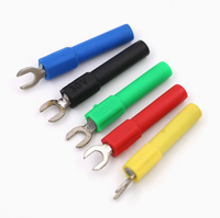 Fiche banane Harpon 4mm Type U Type Y Nickelé Convient pour fiche de connexion 4mm