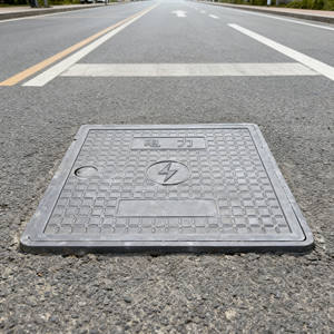 Tapa <span class=keywords><strong>de</strong></span> Alcantarilla Compuesta Jin Zhisheng 600 x 600 mm A15, Estándar EN124, Tamaño <span class=keywords><strong>y</strong></span> Color Personalizables para Sistemas <span class=keywords><strong>de</strong></span> Drenaje - Product Image 1