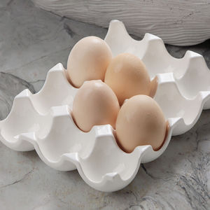 Portauova in Ceramica Bestseller, Vassoio per Uova, Accessori da Cucina, Porta Uova in Porcellana Direttamente dalla Fabbrica - Product Image 3