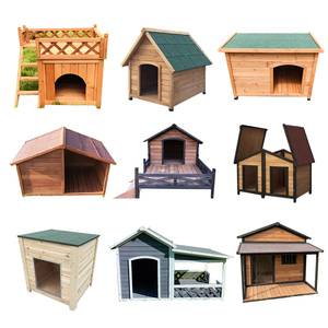 SDD001 kandang anjing kayu dalam ruangan modis dengan pola cetak rumah hewan peliharaan luar ruangan dan tangga kandang anjing untuk anjing kecil - Product Image 6