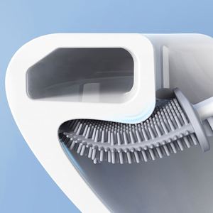 Juego de Escobilla y Soporte para Inodoro de Silicona Multifuncional Personalizado al por Mayor, Escobilla para Baño para Limpieza - Product Image 6
