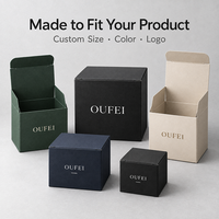 Boîte en carton pliable découpée sur mesure avec fermeture à languette ajustée, dimensions personnalisées pour la présentation de produits de détail