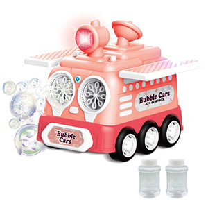 Vente chaude Automatique Savon Bulles Maker Souffleur Pour Enfants En Plein Air Jouet En Plastique Dessin Animé Voiture Enfants Machine À Bulles Avec Lumière - Product Image 1