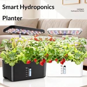 Système de culture hydroponique <span class=keywords><strong>en</strong></span> plastique réglable <span class=keywords><strong>en</strong></span> <span class=keywords><strong>hauteur</strong></span>, jardin à 8 compartiments, jardin d'herbes aromatiques d'intérieur, kit de germination avec lumière de culture alimentée par USB - Product Image 5