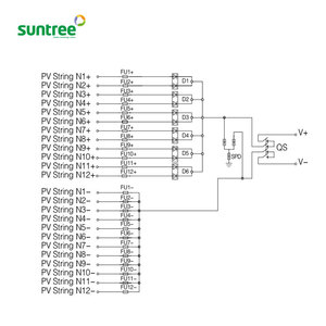 2 <span class=keywords><strong>4</strong></span> 5 6 8 10 12 16 24วิธีสตริง Combiner กล่องที่มีการป้องกันฟ้าผ่ากล่องพลังงานแสงอาทิตย์ - Product Image 3