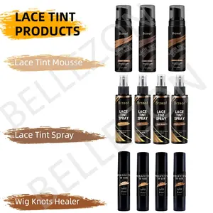 BELLEZON Private Label Hair Lace Tint Spray Light Medium Dark Brown Color Lace Tint Spray for Wigs