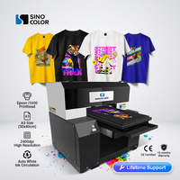 Imprimante DTG A3/A2 avec tête Epson I1600 (5 couleurs) - Machine d'impression directe sur vêtement pour T-shirts et sweats à capuche avec circulation automatique de l'encre blanche