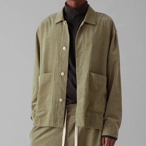 Organic <strong>Cord</strong> Relaxed Overshirt 100% Cotton <strong>Men's</strong> Shirt <strong>Jacket</strong> Casual <strong>Mens</strong> Coat Top Corduroy <strong>Jackets</strong> With Pockets - Product Image 1