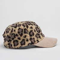 Gorra de Béisbol Retro OEM de 6 Paneles con Estampado de Leopardo y Puntos Coloridos, Gorra Clásica Unisex ODM con Diseño a Cuadros, Gorra Tipo Dad Sin Estructura