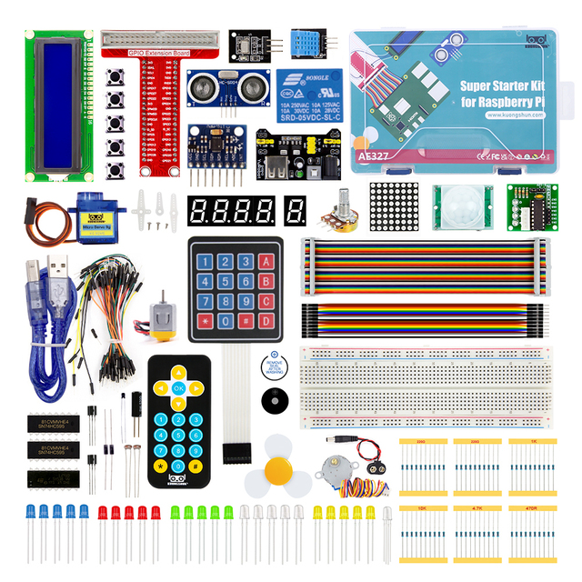 KUONGSHUN OEM Stem Education Raspberry Pi Super Kit DIY Programmable Electronic Kits Learning Projects Ultimate Kit for Arduino