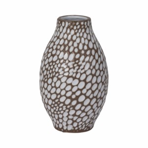 Vaso in ceramica moderno con motivo a pois per l'arredamento del soggiorno, vaso chic per fiori - Product Image 3