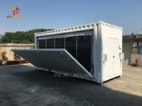 Nouvelle-zélande chili 40ft 20ft haut Cube conteneur Van maison Mobile préfabriqué 3 en 1 pliant pliable meublé flottant superposé maison