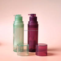 Botella de plástico PP de Color personalizada, botella pulverizadora de polvo seco, tapa pulverizadora, polvo suelto, capacidad de 30ml, pantalla impresa para champú