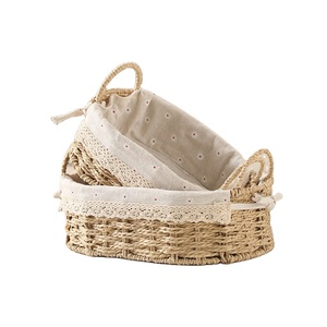 <span class=keywords><strong>Panier</strong></span> de rangement de bureau cosmétiques clés collations <span class=keywords><strong>table</strong></span> basse rotin <span class=keywords><strong>panier</strong></span> de rangement tissé - Product Image 1