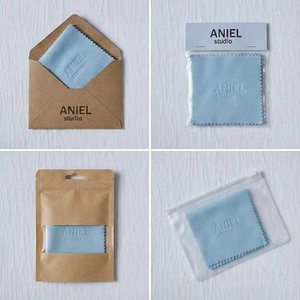 थोक माइक्रोफाइबर ने सोने के चांदी के गहने को साफ करने वाले कपड़े के साथ चमके कपड़े को साफ किया - Product Image 3