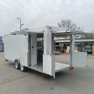 Remorque de restauration mobile 2026 en promotion avec véranda et foyer barbecue, personnalisable pour la restauration événementielle - Product Image 2