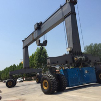 Grue portique mobile Zehua RTG à pneus sur chenilles avec poulie de roue pour conteneurs - Prix promotionnel