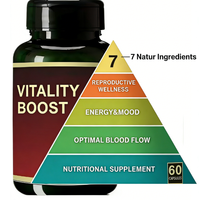 Compléments Énergétiques Bio 7-en-1 à Base de Maca Noire et de Ginseng pour Hommes – Capsules de Maca pour la Santé Naturelle