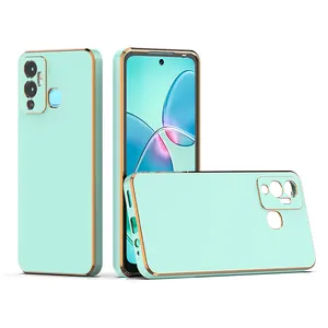 6d plating shockproof mobile back cover For Infinix Note 12 Pro 5G 2023 Hot 20 play 20s soft tpu electroplated cell phone case