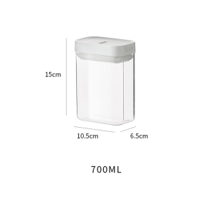 Nueva olla de sellado de plástico PET sin BPA de grado alimenticio, caja contenedora de almacenamiento de arroz con tapa de bloqueo - Product Image 1