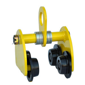 스틸 레일 도로 트롤리 리프팅 풀리 트롤리 손 당김 호이스트 모노레일 여행 트롤리 - Product Image 2