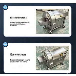 Heavy‑Duty Multifunctional Ginger Slicing Shredding Machine Commercial Electric <b>Vegetable</b> <b>Cutter</b> For Food Processing Factory - Product Image 3