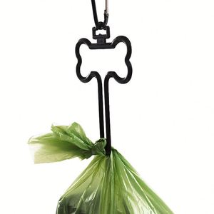 Dispensador de Bolsas para Excremento de Perro Reutilizables de Cuero PU con Clip Metálico, Portátil, en Forma de Hueso, Regalo Promocional Novedoso - Product Image 3