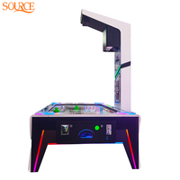 Table de hockey sur air interactive SOURE avec écran LED et tableau de scores, machine d'arcade sportive à monnayeur pour centre commercial et zone de jeux