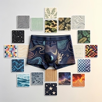 Sous-vêtements pour hommes en polyester avec logo personnalisé, caleçons boxer respirants, séchage rapide, taille élastique, antidérapants, lingerie quotidienne pour hommes, OEM