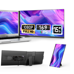 Pour les entreprises de jeux Compatible pour les ordinateurs portables 13 "-17.3" 15.6 "FHD IPS LCD écran d'ordinateur portable panneau <span class=keywords><strong>Double</strong></span> moniteur étendu - Product Image 1