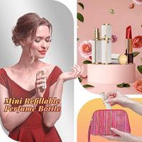 5ml De Luxe En Cuir Atomiseur De Parfum Rechargeable Voyage Vaporisateur Portable Mini Recyclable Cosmétique Distributeur De Parfum
