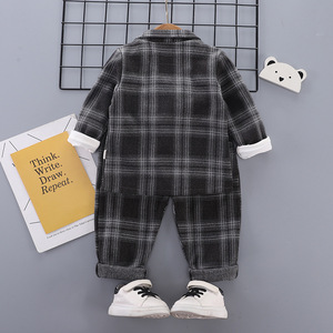 Nuovo Completo Autunnale per Ragazzi, Elegante Abito con Blazer, <span class=keywords><strong>Set</strong></span> di 3 Pezzi alla Moda per Feste, Costume da Gentiluomo per Bambini per Eventi - Product Image 4