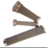 Élément filtrant de retour pour grue hydraulique, cartouche filtrante plissée en maille d'acier inoxydable 316L, 5, 10, 20 microns pour filtration d'eau et d'huile
