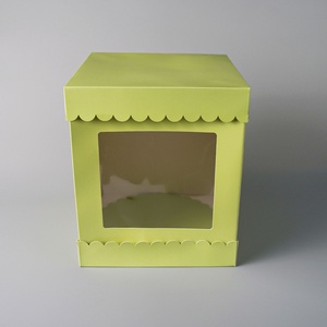 กล่องกระดาษใส่ขนมหวานแบบพับได้ Sunshine Window สำหรับบรรจุภัณฑ์เค้กวันเกิด - Product Image 2