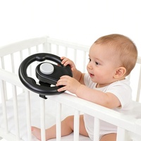 Accessoires pour poussette : Volant de direction en plastique pour bébé, simulateur de conduite de voiture, jouet pour poussette